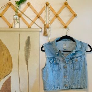 Vintage gap jean vest